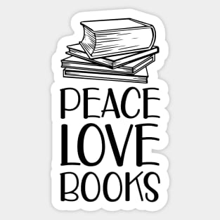 Book - Peace love books Sticker